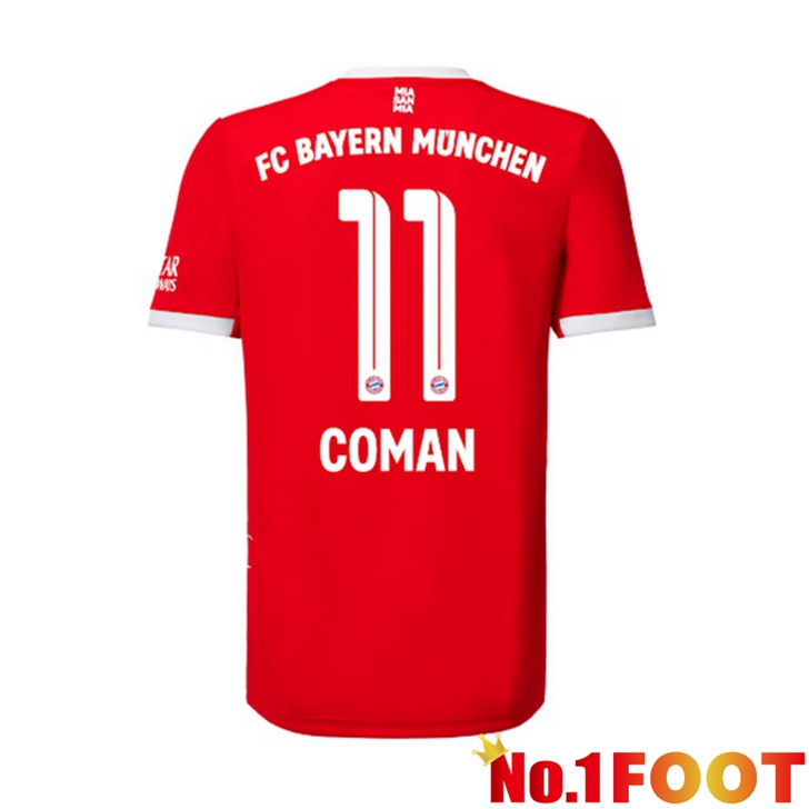 Bayern Munich (Coman 11) Jersey Home Red 2022/2023
