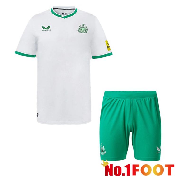 Newcastle United Kids Soccer Jersey Third White 2022/2023