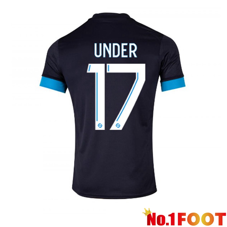 Marseille OM (UNDER 17) Football Jersey Away Black 2022/2023