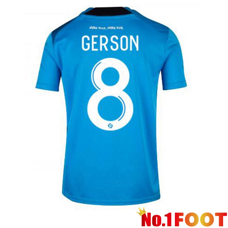 Olympique de Marseille (GERSON 8) Football Jerseys Third Blue 2022-2023
