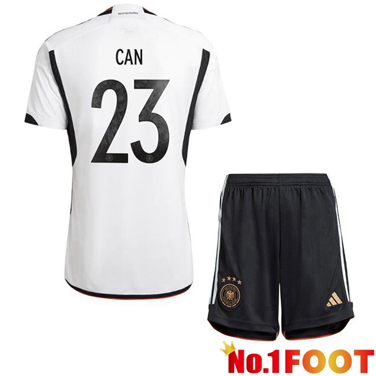 Germany (CAN 23) Kids Soccer Jerseys Home Black White 2022-2023