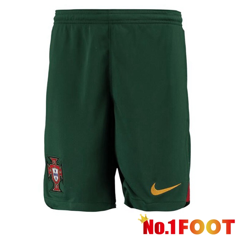 Portugal Home Soccer Shorts Green 2022-2023