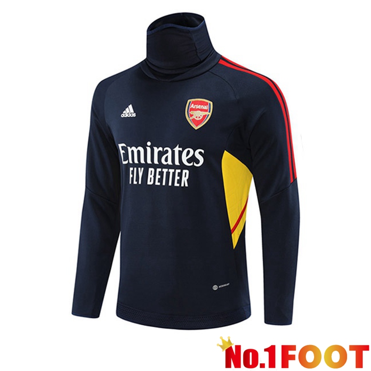 Arsenal High collar Training Sweatshirt Royal Blue 2022/2023