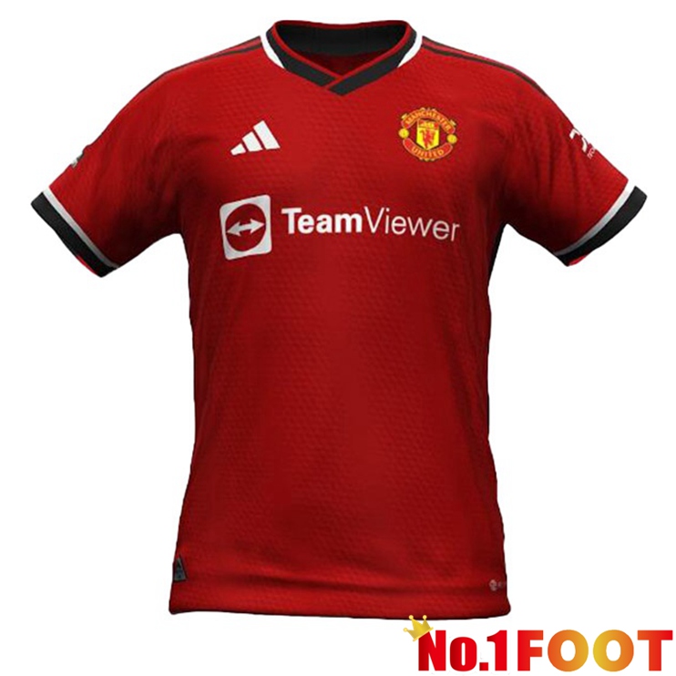 Manchester United Football Jersey Home Red Leaked Version 2023/2024