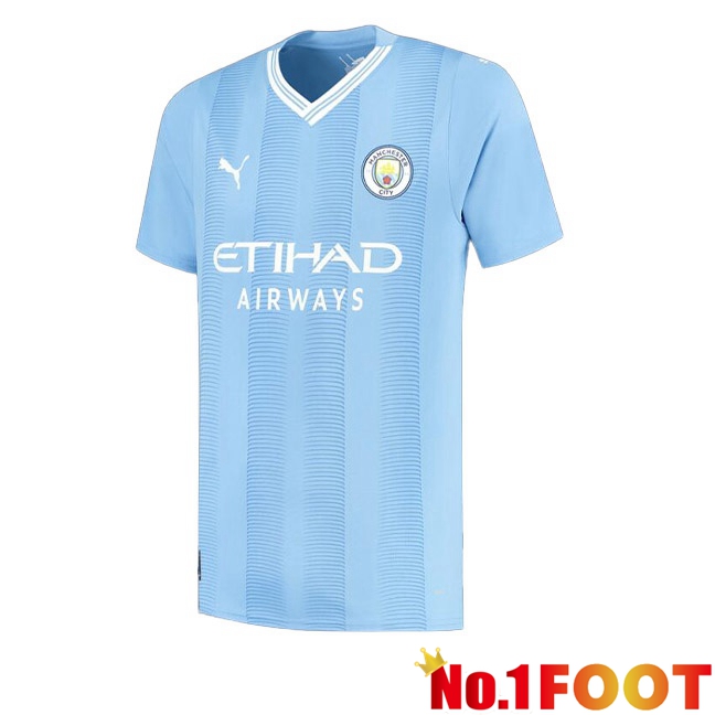 Manchester City Football Jersey Home Blue 2023/2024