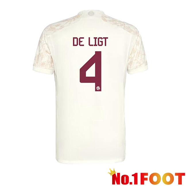 Bayern Munich (de Ligt 4) Third Football Jersey Yellow 2023/2024