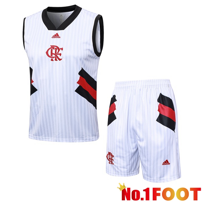 Flamengo Soccer Vest + Shorts White 2023/2024