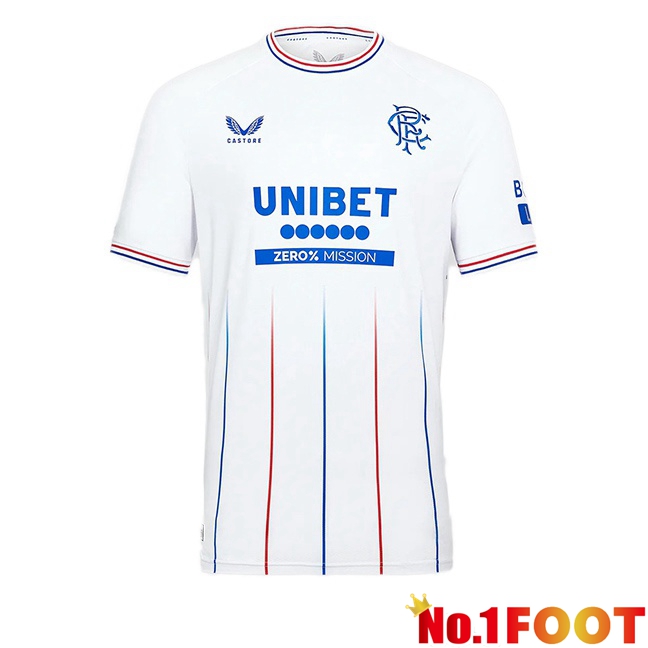 Rangers FC Soccer Jersey Away White 2023/2024