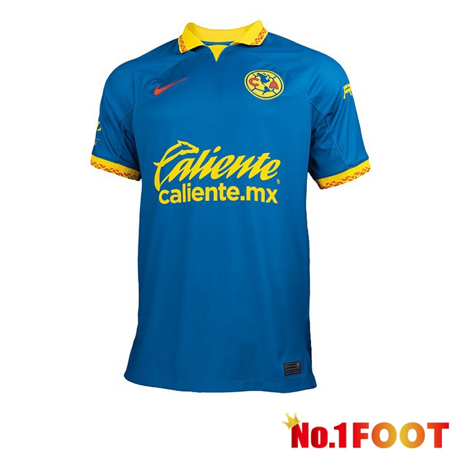 Club America Soccer Jersey Away Blue 2023/2024