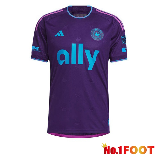 Charlotte FC Soccer Jersey Away Purple 2024/2025