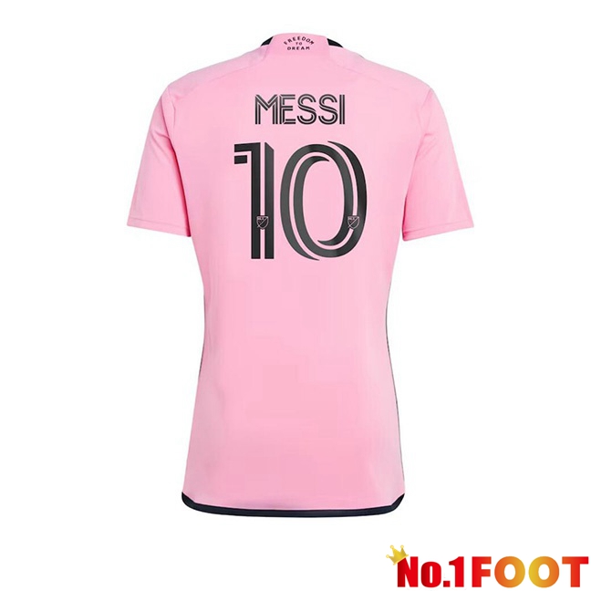 Inter Miami CF (MESSI 10) Soccer Jersey Home Pink 2024/2025