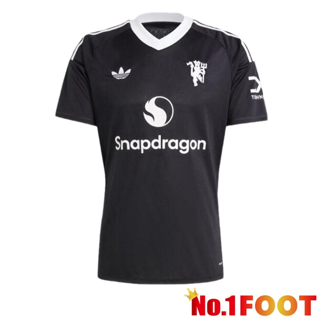 Manchester United Goalkeeper Soccer Jersey Black 2024/2025