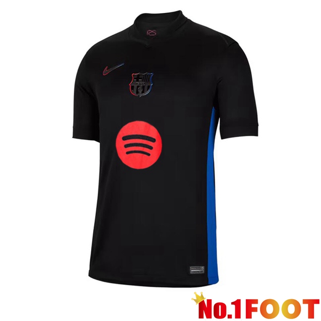 FC Barcelona Away Soccer Jersey Black 2024/2025
