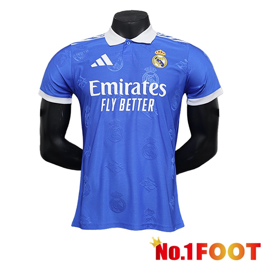 Real Madrid Soccer Jersey Special Edition Blue 2024/2025