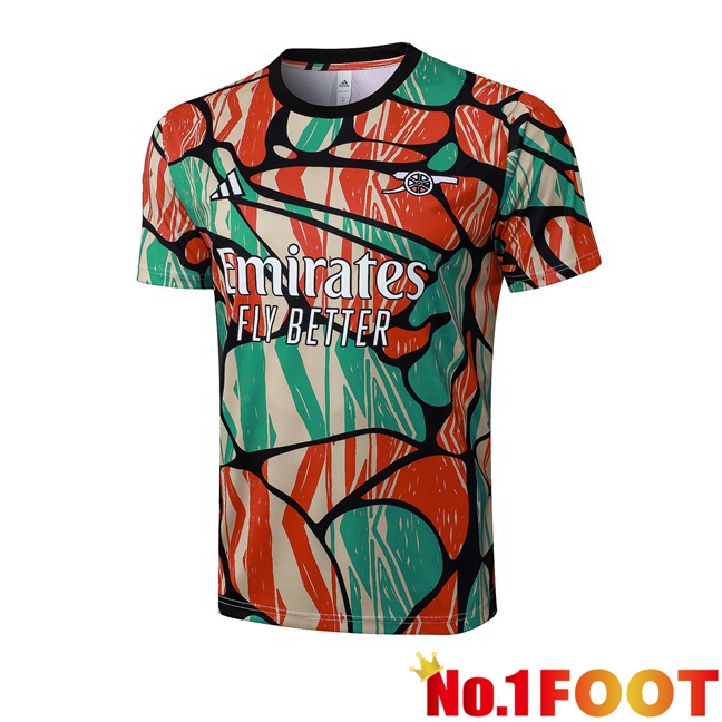 Arsenal Training T Shirt Red Green 2025/2026