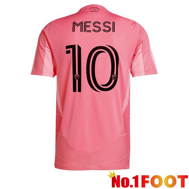 Inter Miami CF (MESSI 10) Home Soccer Jersey Pink 2025/2026