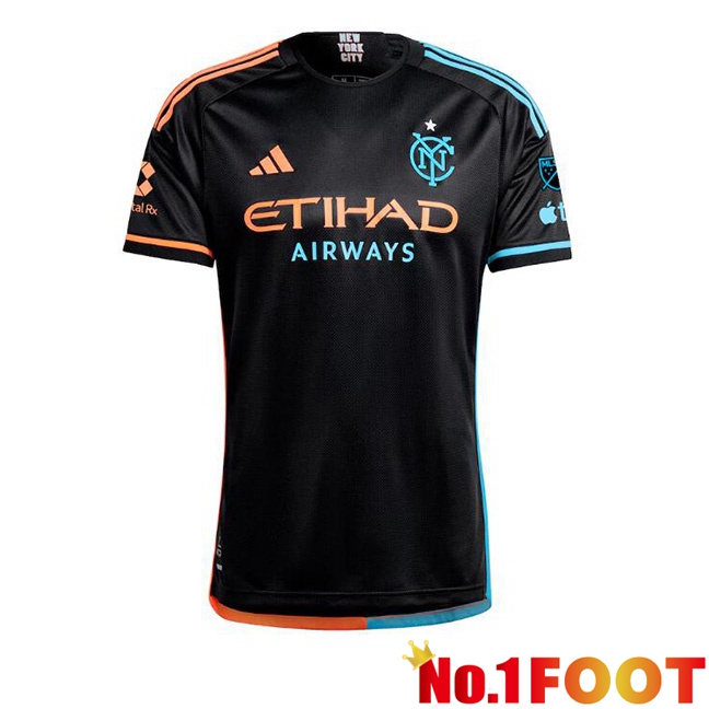 York City Away Soccer Jersey New Black 2025/2026