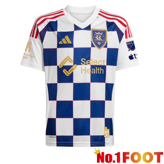 Real Salt Lake Away Soccer Jersey Blue White 2025/2026