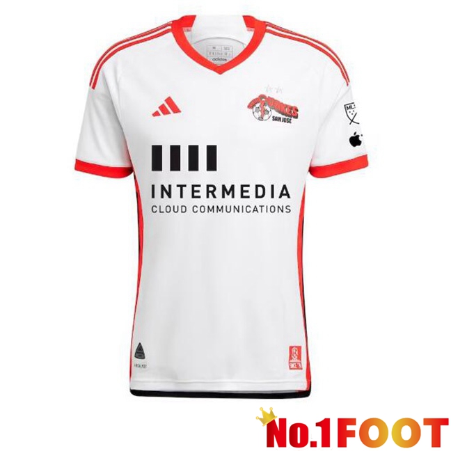 San Jose Earthquakes Away Soccer Jersey White 2025/2026
