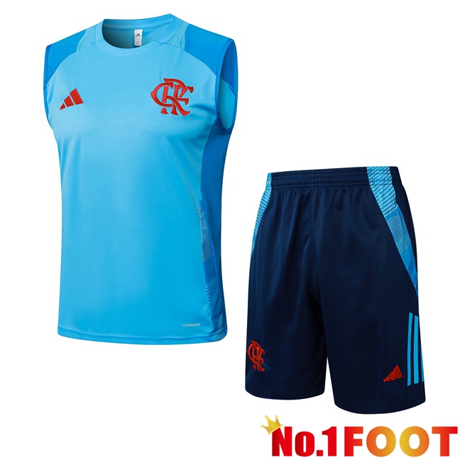 Flamengo Soccer Vest + Shorts Blue 2025/2026