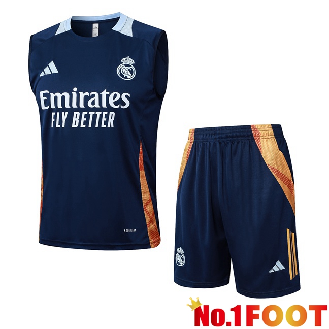Real Madrid Soccer Vest + Shorts Blue Royal 2025/2026