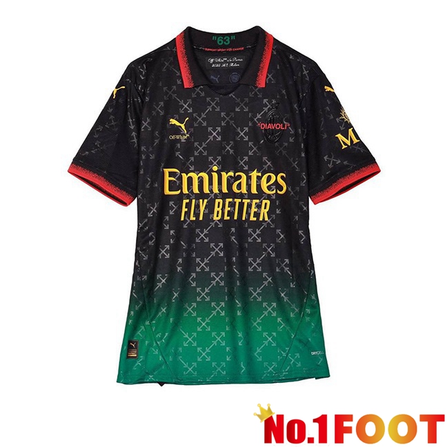 AC Milan Goalkeeper Soccer Jersey Black Green 2024/2025
