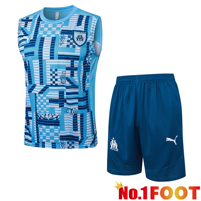 Marseille OM Soccer Vest + Shorts Blue 2025/2026