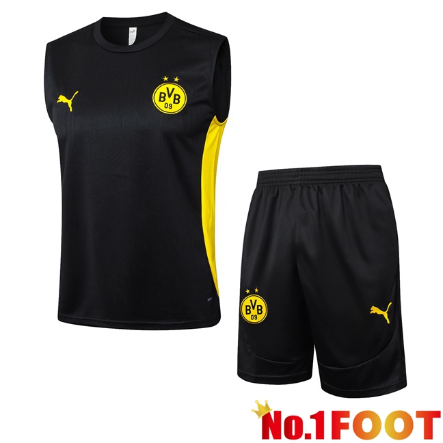 Dortmund BVB Soccer Vest + Shorts Black 2025/2026