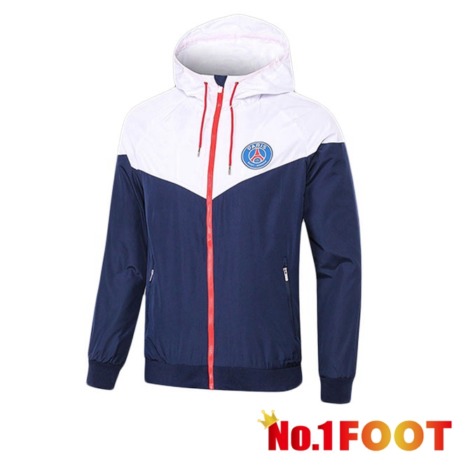 Paris PSG Windbreaker White Blue Royal 2025/2026