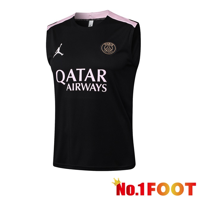 Jordan Paris PSG Soccer Vest Black 2025/2026