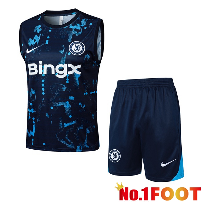 FC Chelsea Soccer Vest + Shorts Blue Royal 2025/2026