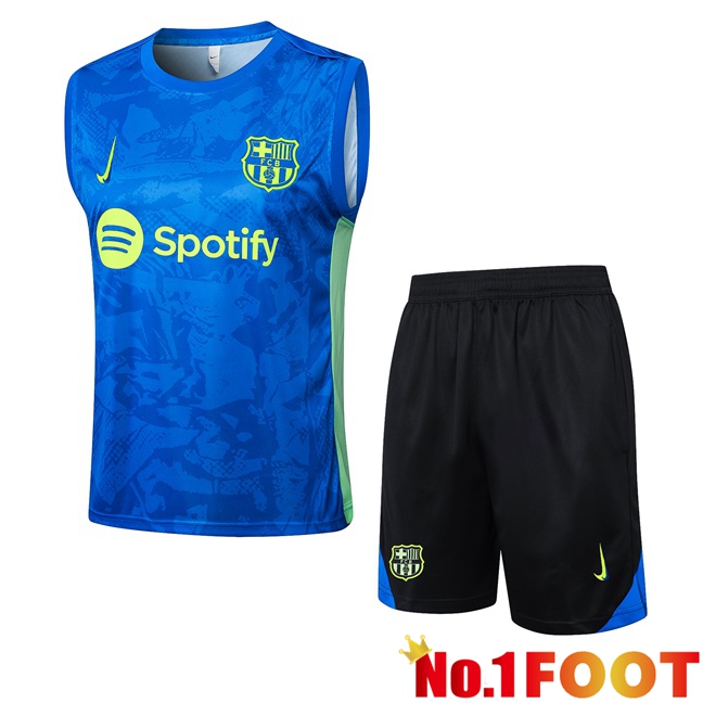 FC Barcelona Soccer Vest + Shorts Blue 2025/2026