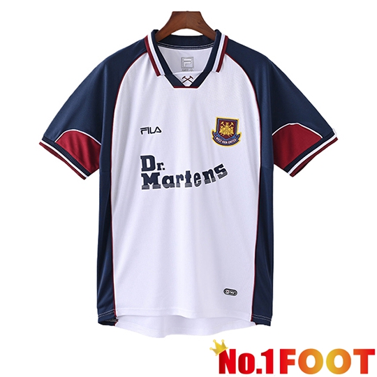 West Ham Retro Away Soccer Jersey 1999/2001
