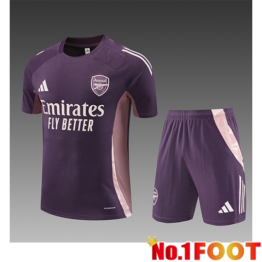 Arsenal Kids kit Training T Shirt Purple/Pink 2025/2026