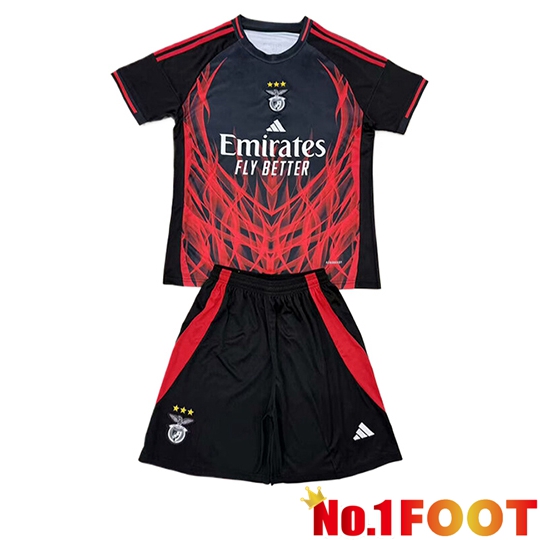 Benfica Kids Soccer Jersey Special Edition Black/Red 2025/2026