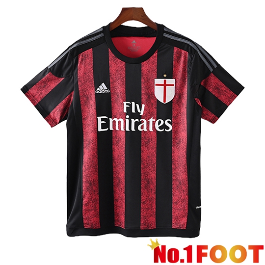 AC Milan Retro Home Soccer Jersey 2015/2016