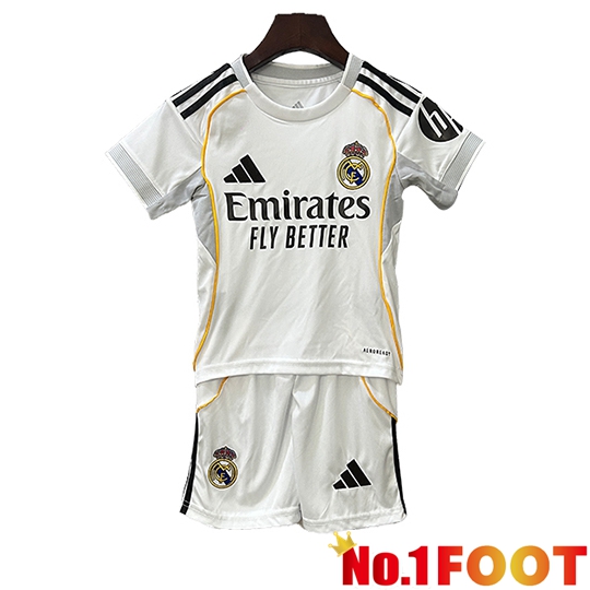 Real Madrid Kids Home Soccer Jersey 2025/2026