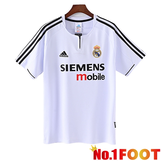Real Madrid Retro Home Soccer Jersey 2003/2004