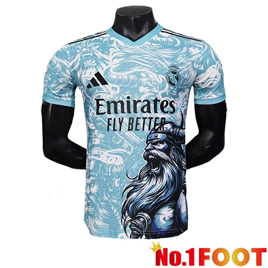 Real Madrid Soccer Jersey Special Edition Light Blue 2025/2026