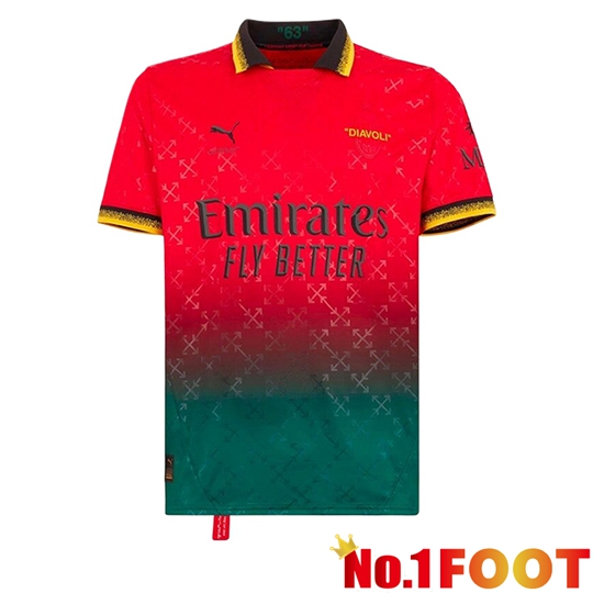 AC Milan Fourth Soccer Jersey Red 2024/2025