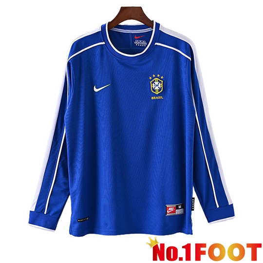 Brazil Retro Away Soccer Jersey Long sleeve 1998