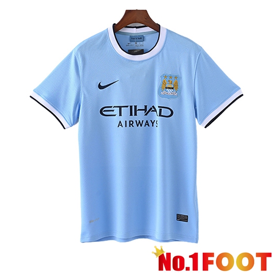 Manchester City Retro Home Soccer Jersey 2013/2014