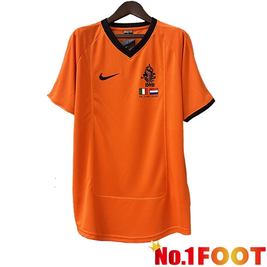 Netherlands Retro Home Soccer Jersey 2000