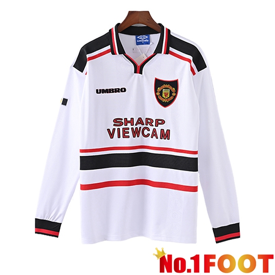 Manchester United Retro Away Soccer Jersey Long sleeve 1998/1999