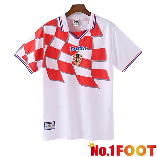 Croatia Retro Home Soccer Jersey 1998