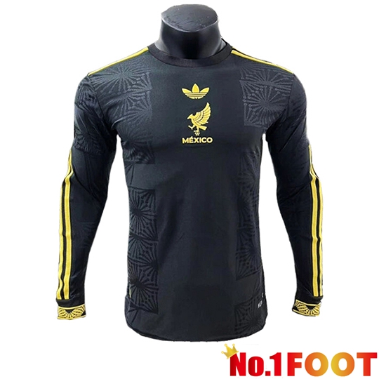 Mexico Soccer Jersey Gold Cup Edition Long sleeve Black 2025/2026