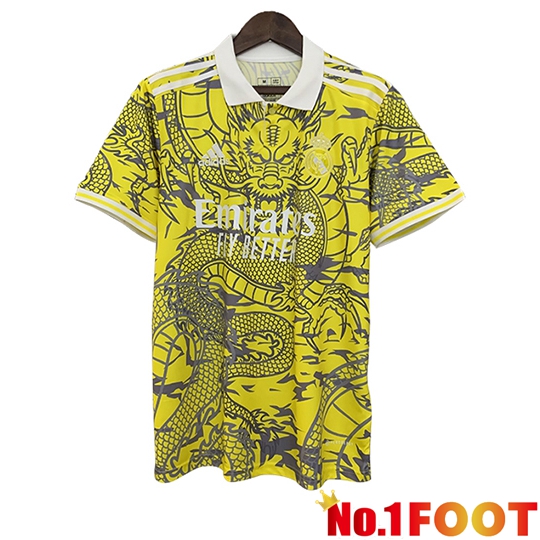 Real Madrid Soccer Jersey Special Edition Yellow 2025/2026