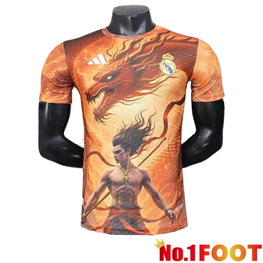 Real Madrid Soccer Jersey Special Edition Orange 2025/2026