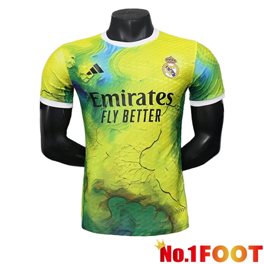 Real Madrid Soccer Jersey Special Edition Green/Yellow 2025/2026