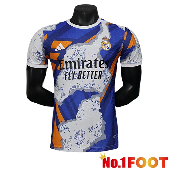 Real Madrid Soccer Jersey Special Edition Blue/White 2025/2026